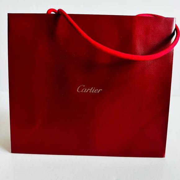 Cartier Authentic Red With Gold Gift
Shopping Paper Bag New Medium - Picture 7 of 7